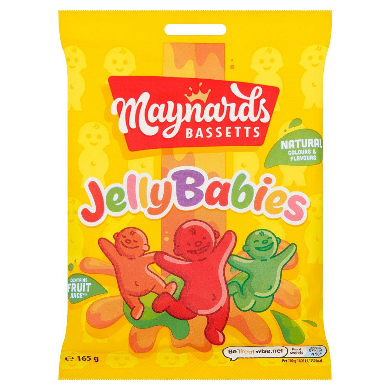 Maynards Bassetts Jelly Babies Sweets Bag 165g (Case of 10) - Three Lions Pantry