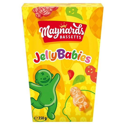 Maynards Bassetts Jelly Babies Sweets Carton 350g  (Case of 6) - Three Lions Pantry