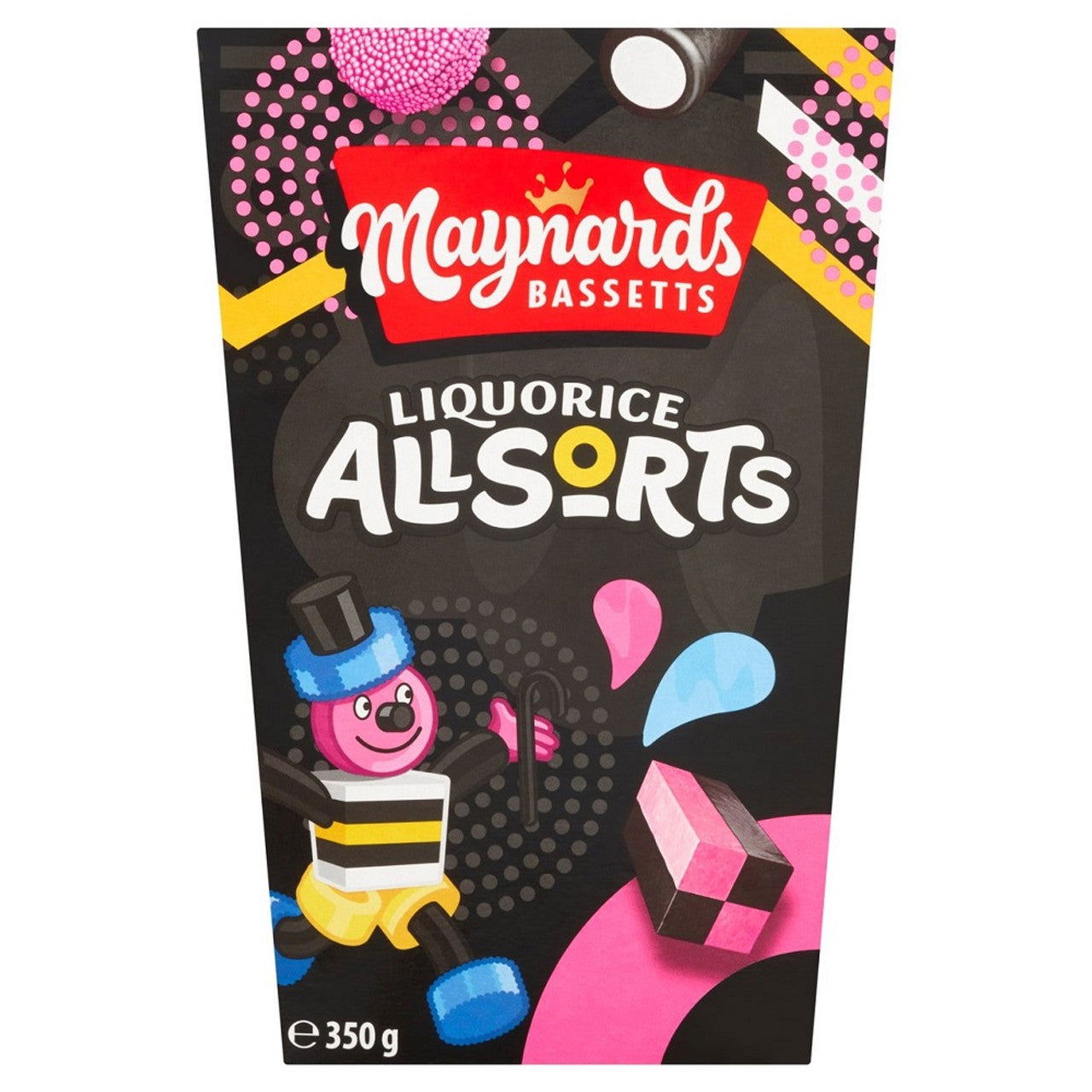Maynards Bassetts Liquorice Allsorts Carton 350g  (Case of 6) - Three Lions Pantry