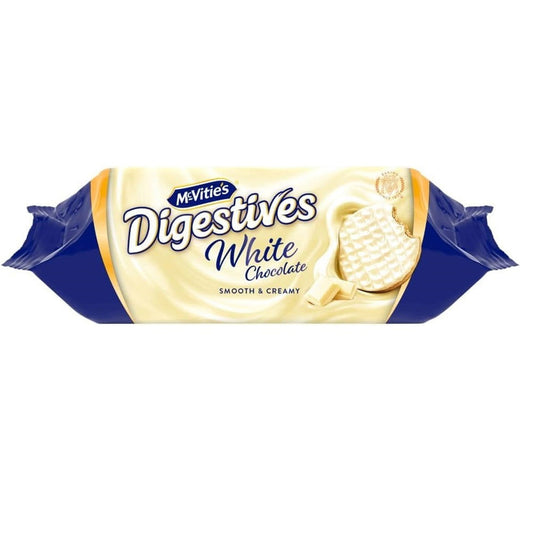 McVitie's Digestives White Chocolate Biscuits 232g (Case of 12) - Three Lions Pantry