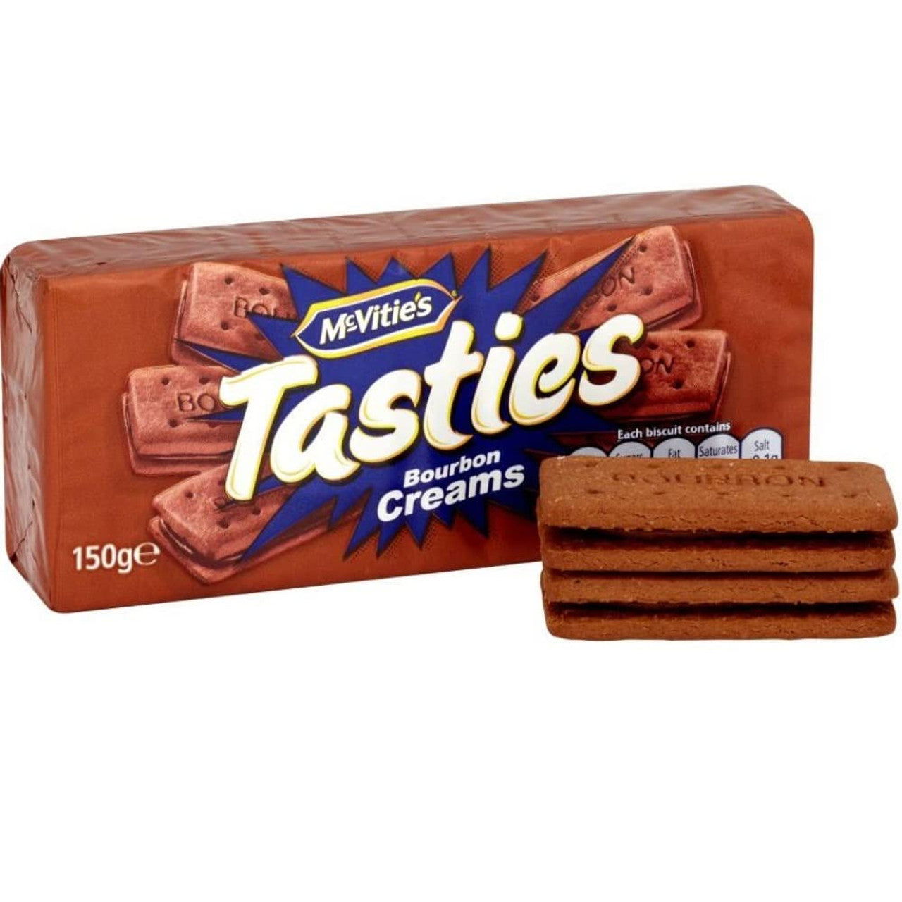McVities Tasties bourbon creams 150g  (Case of 12) - Three Lions Pantry