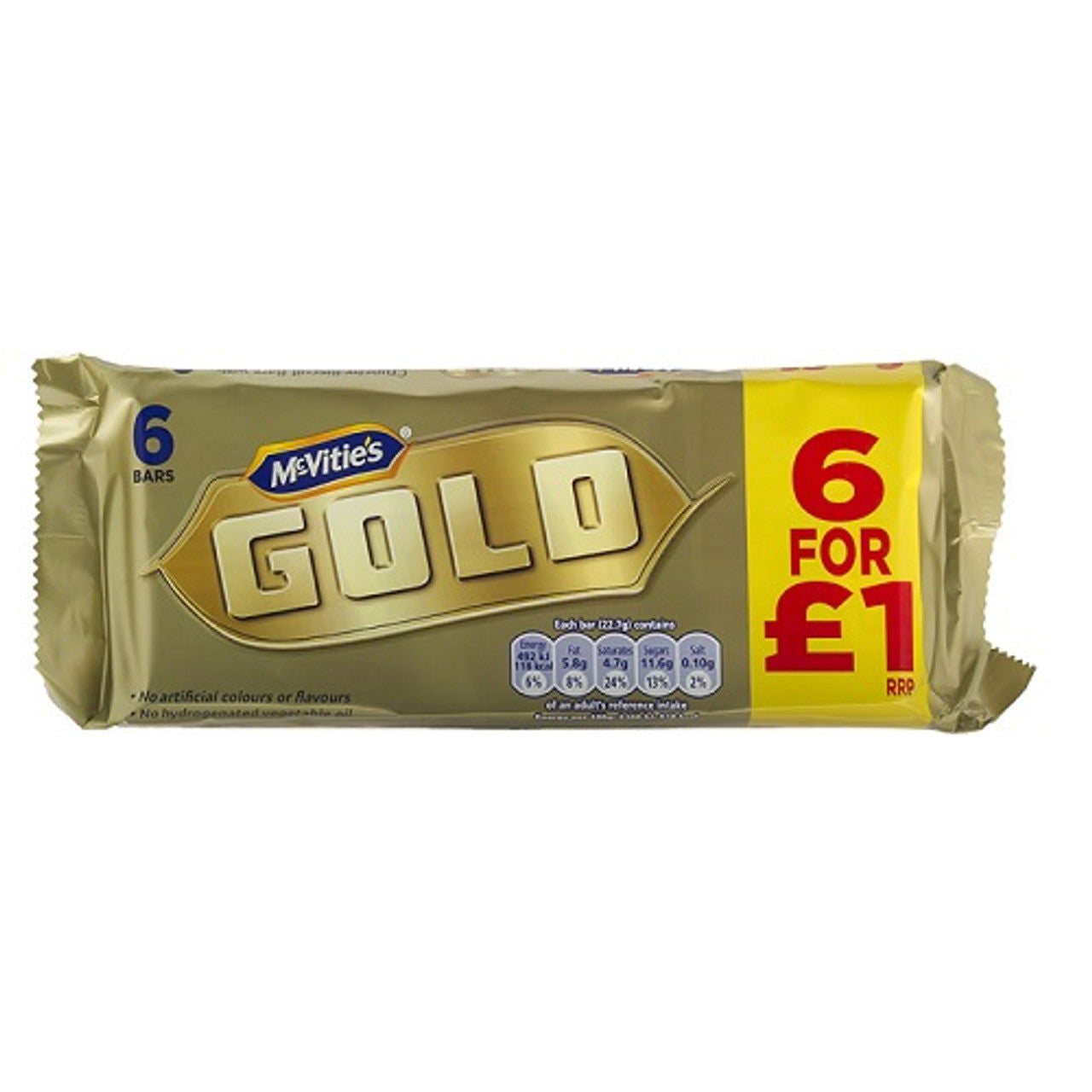 Mcvities Gold Bars 6Pk  (Case of 12) - Three Lions Pantry