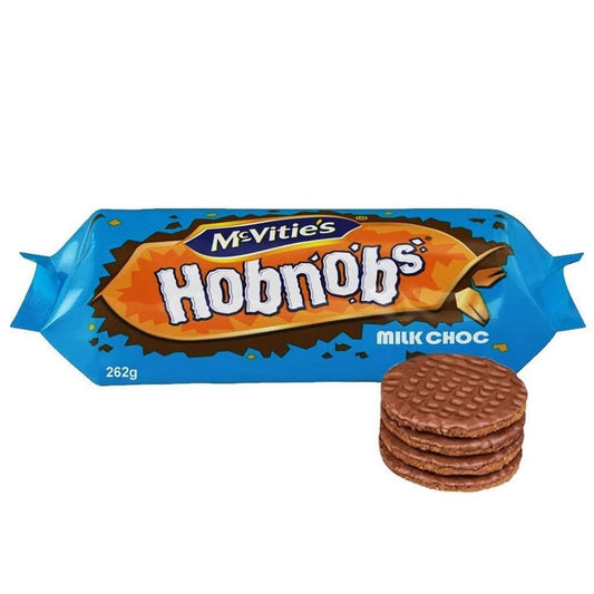 Mcvities Hobnobs Milk Chocolate 262G  (Case of 12) - Three Lions Pantry