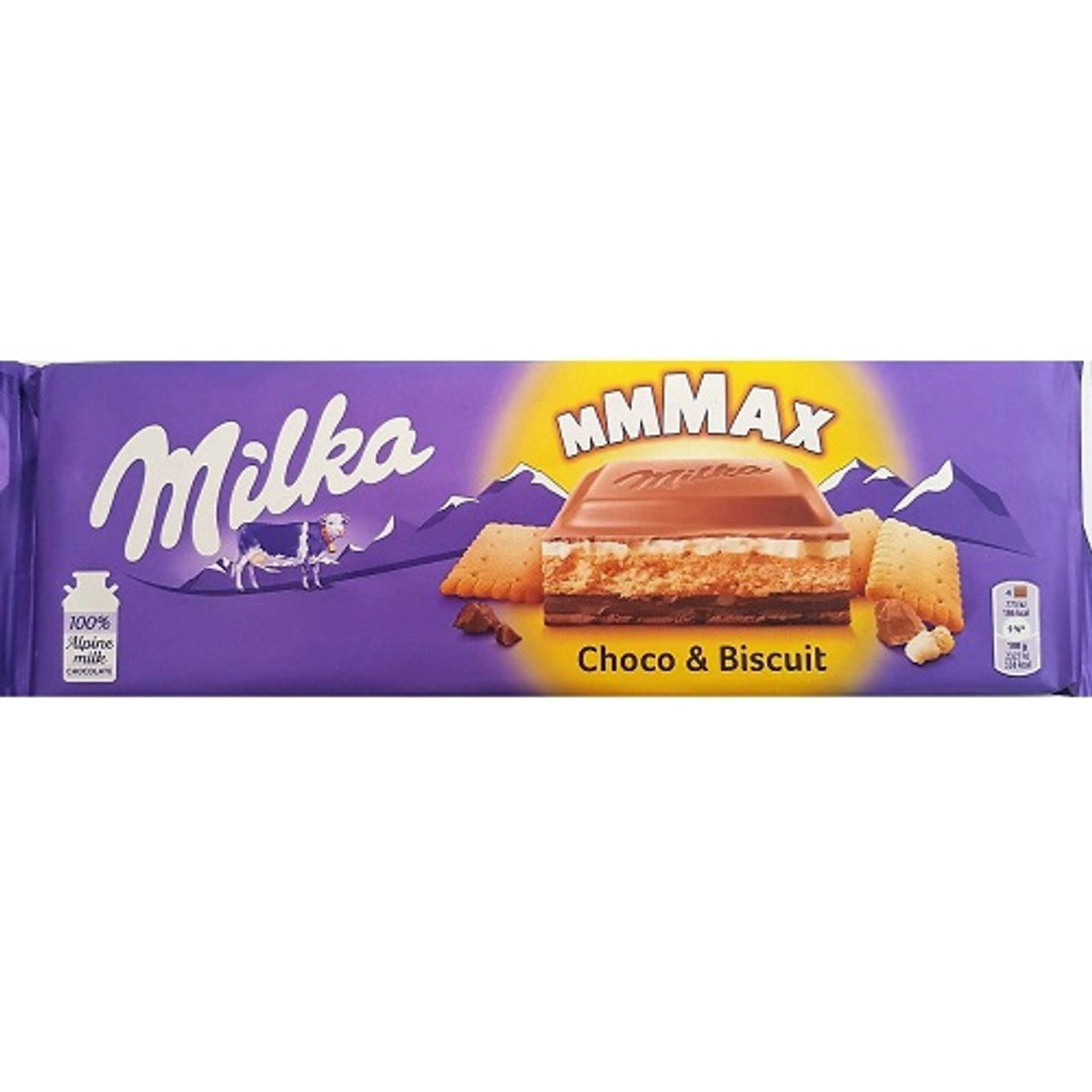 Milka Choco & Biscuit Chocolate Bar 300G  (Case of 12) - Three Lions Pantry