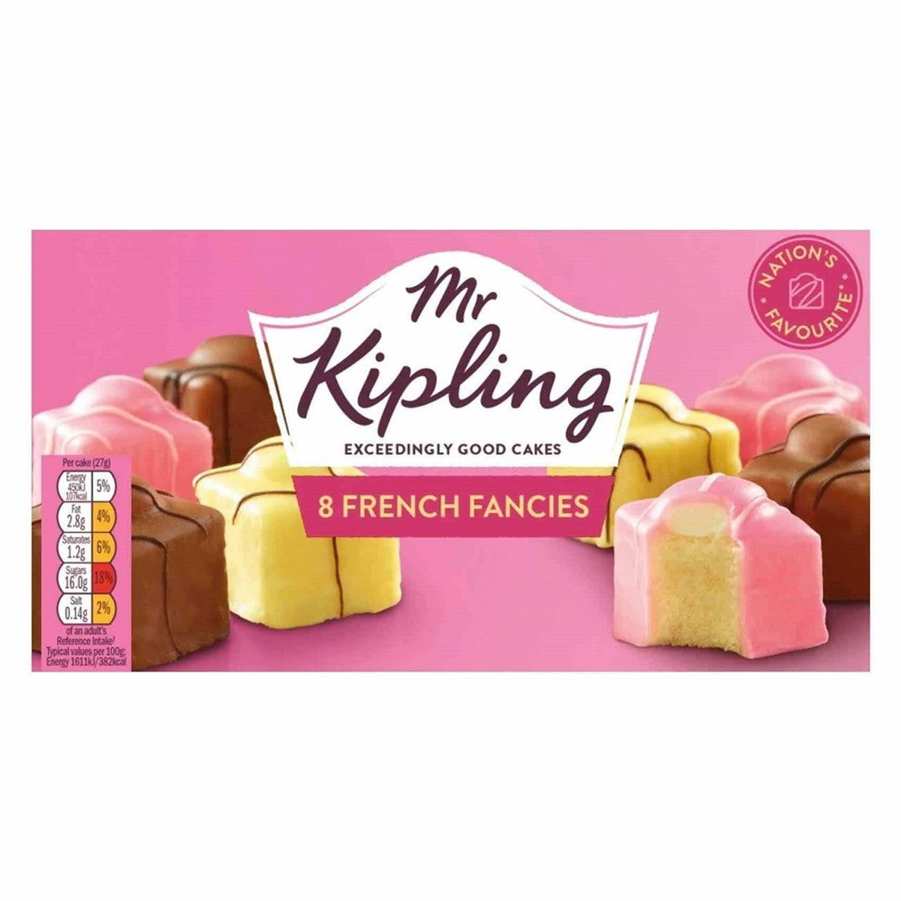 Mr Kipling French Fancies Cake 8pk 201g  (Case of 9) - Three Lions Pantry