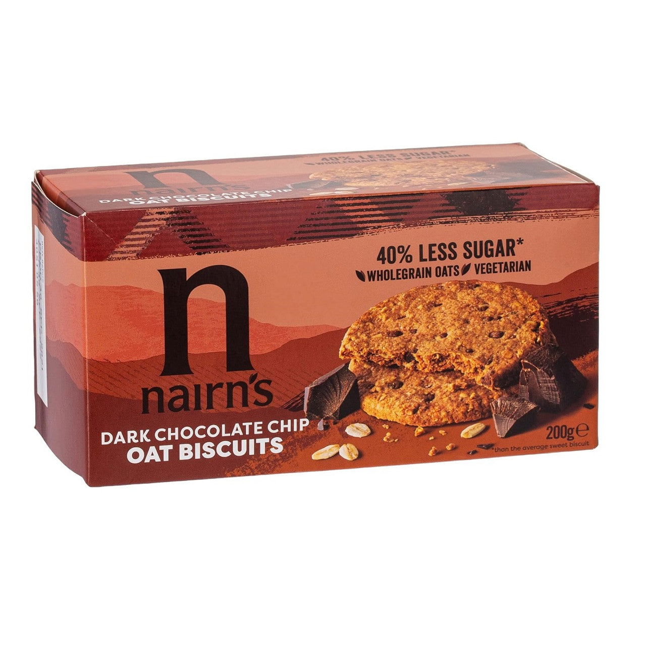 Nairns Dark Chocolate Chip Oat Cookies 200g (Case of 8) - Three Lions Pantry