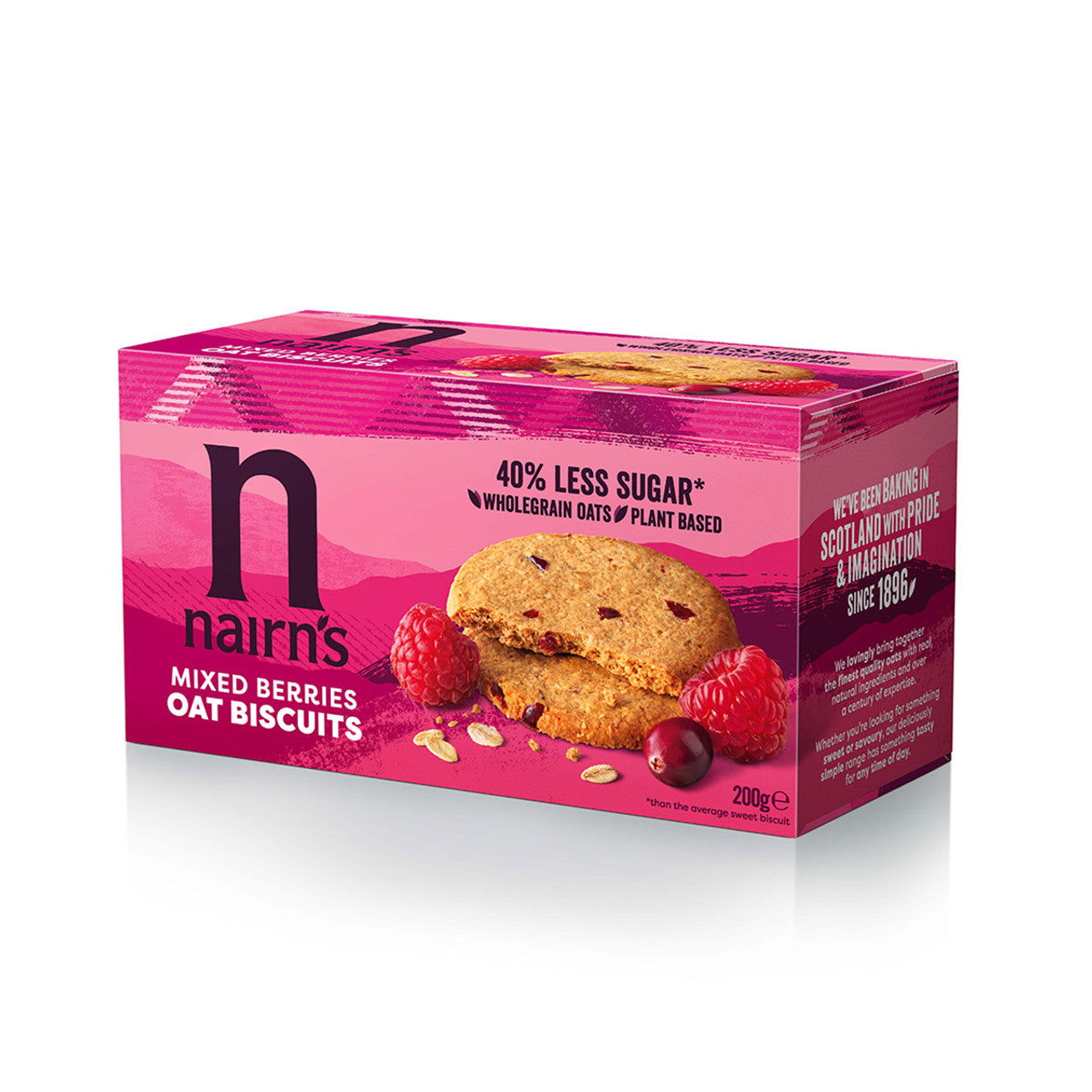 Nairns Mixed Berry Biscuit 200g (Case of 10) - Three Lions Pantry
