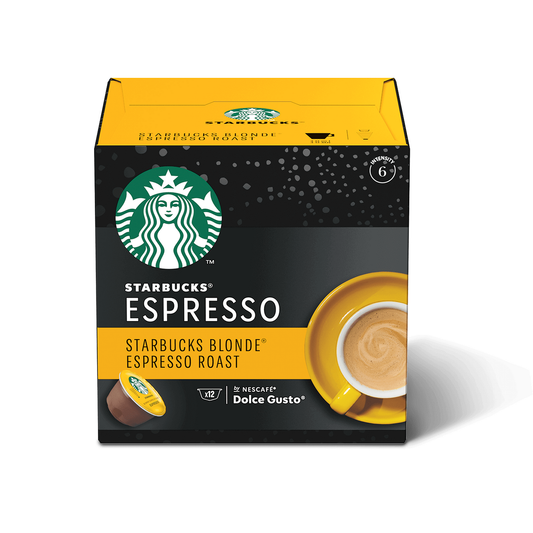 Nescafe Starbucks Dolce Gusto Blonde Espresso Roast 12 Coffee Capsules 66g  (Case of 3) - Three Lions Pantry