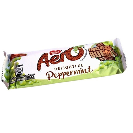 Nestle Aero Mint Chocolate Bar - 36g  (Case of 24) - Three Lions Pantry