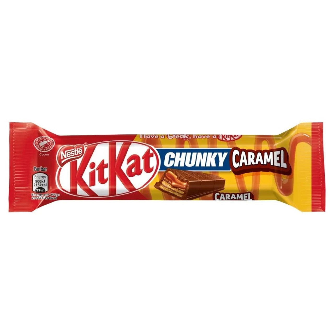 Nestle KitKat Runny Chunky Caramel 43.5g  (Case of 24) - Three Lions Pantry