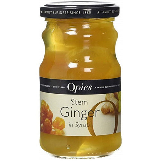 Opies Stem Ginger in Syrup (280g)  (Case of 6) - Three Lions Pantry