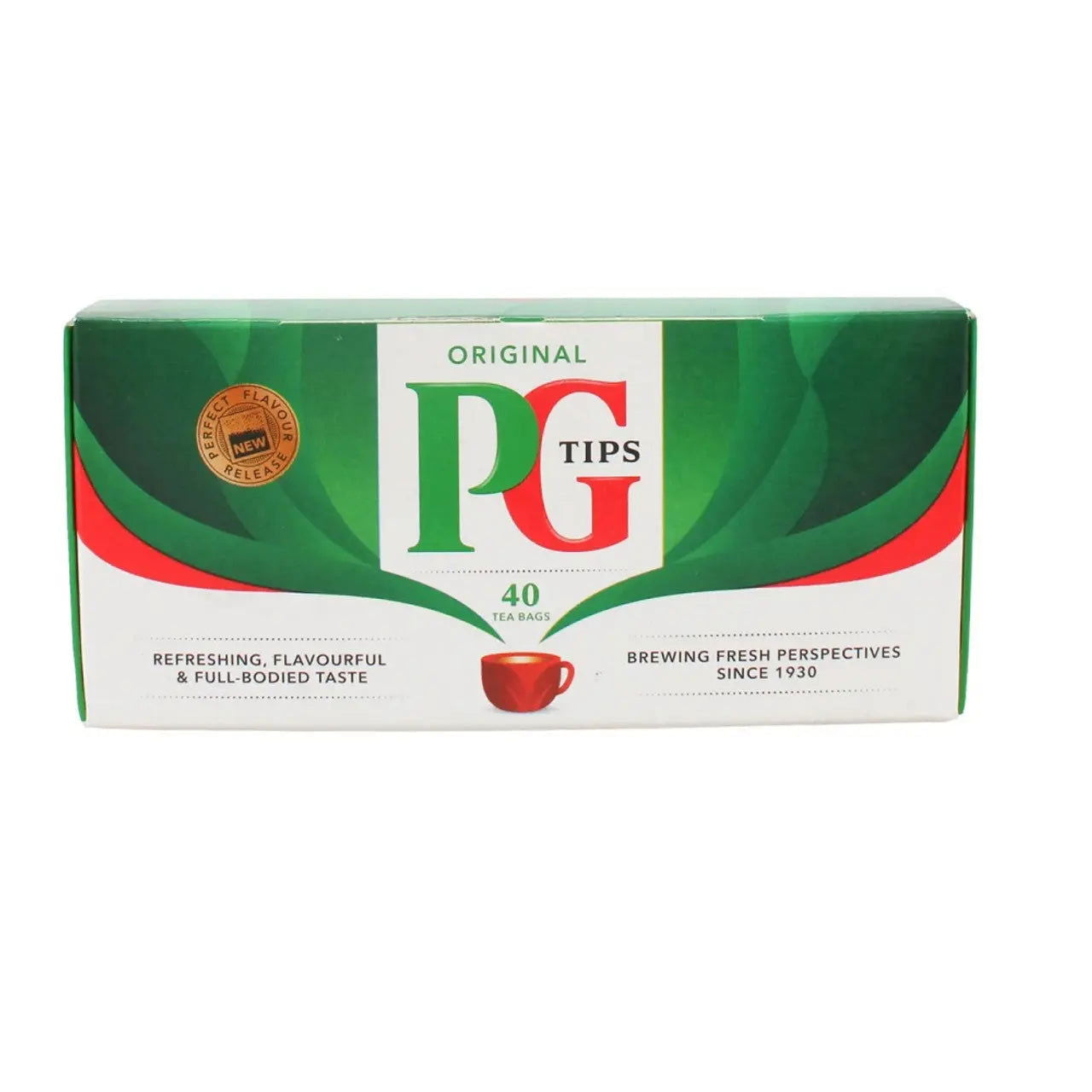 PG Tips 40-count (non-pyramid teabags) 116g (Case of 12) - Three Lions Pantry