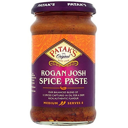 Patak Rogan Josh Spice Paste 283g  (Case of 6) - Three Lions Pantry