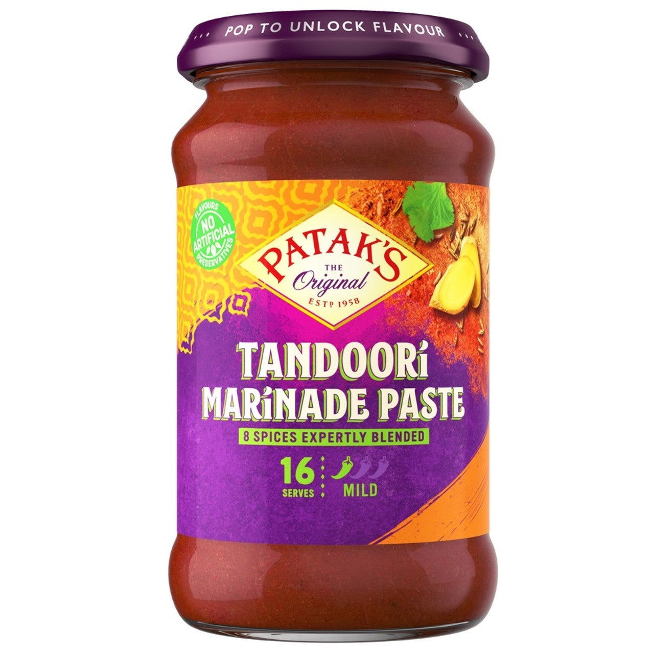 Patak Tandoori Spice Marinade 312G  (Case of 6) - Three Lions Pantry