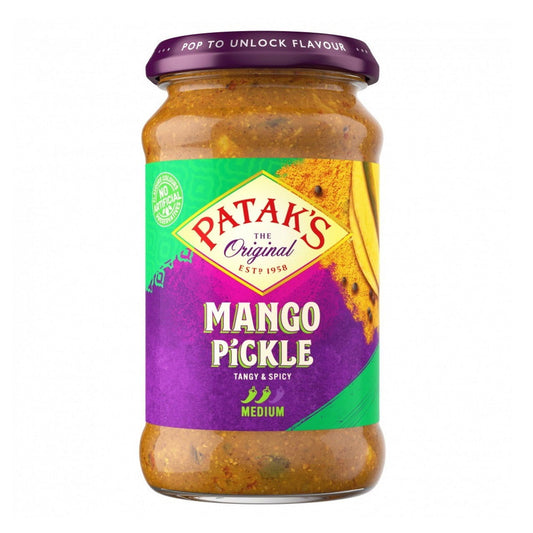 Pataks Mango Pickle Medium 283g  (Case of 6) - Three Lions Pantry