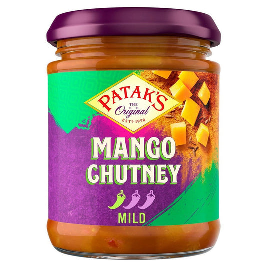 Pataks Sweet Mild Mango Chutney 340g  (Case of 6) - Three Lions Pantry