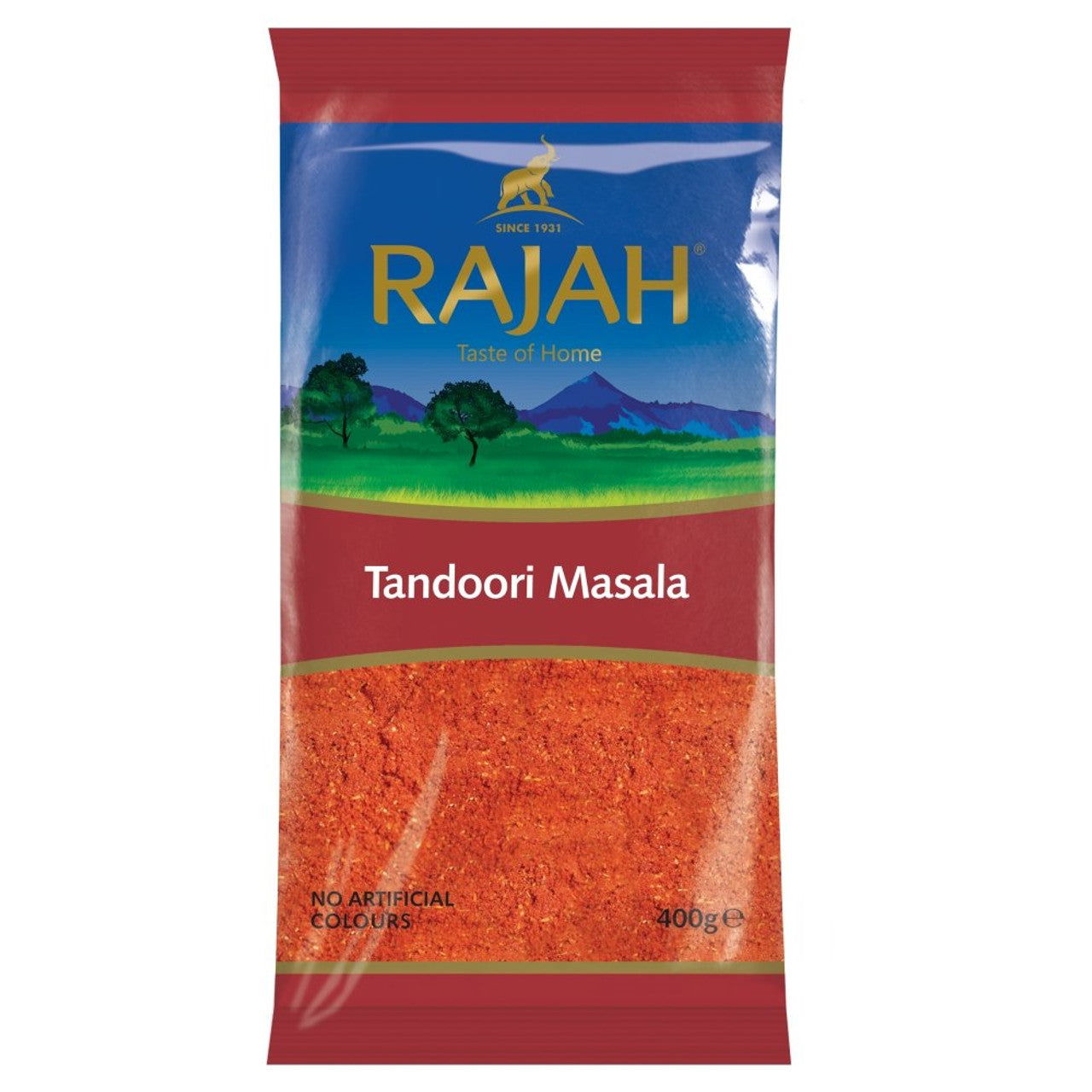 Rajah Tandoori Masala Packet 400g  (Case of 10) - Three Lions Pantry