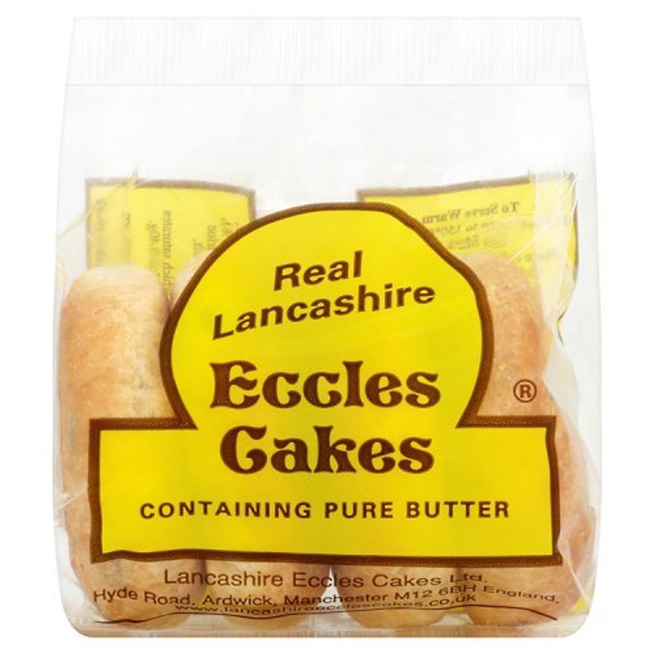 Real Lancashire Eccles Cakes 150g  (Case of 12) - Three Lions Pantry