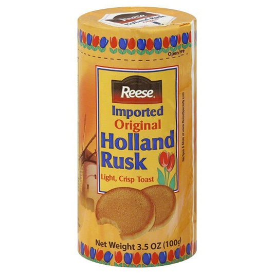 Reese Holland Rusk Light, Crisp Toast 3.5 Oz  (Case of 6) - Three Lions Pantry