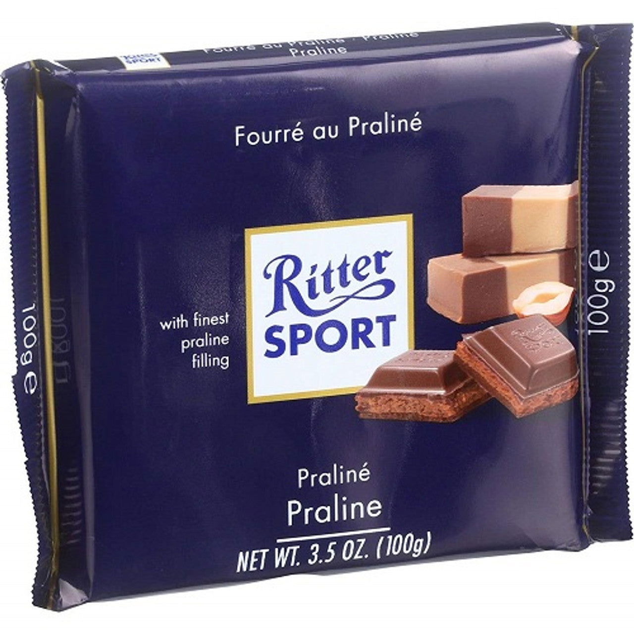 Ritter Finest Praline Filling in Milk Chocolate 100g  (Case of 13) - Three Lions Pantry