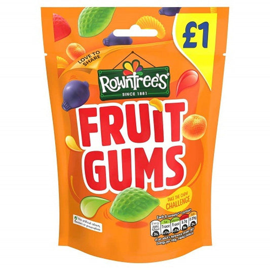 Rowntree'S Fruit Gums Pouch 120G  (Case of 10) - Three Lions Pantry