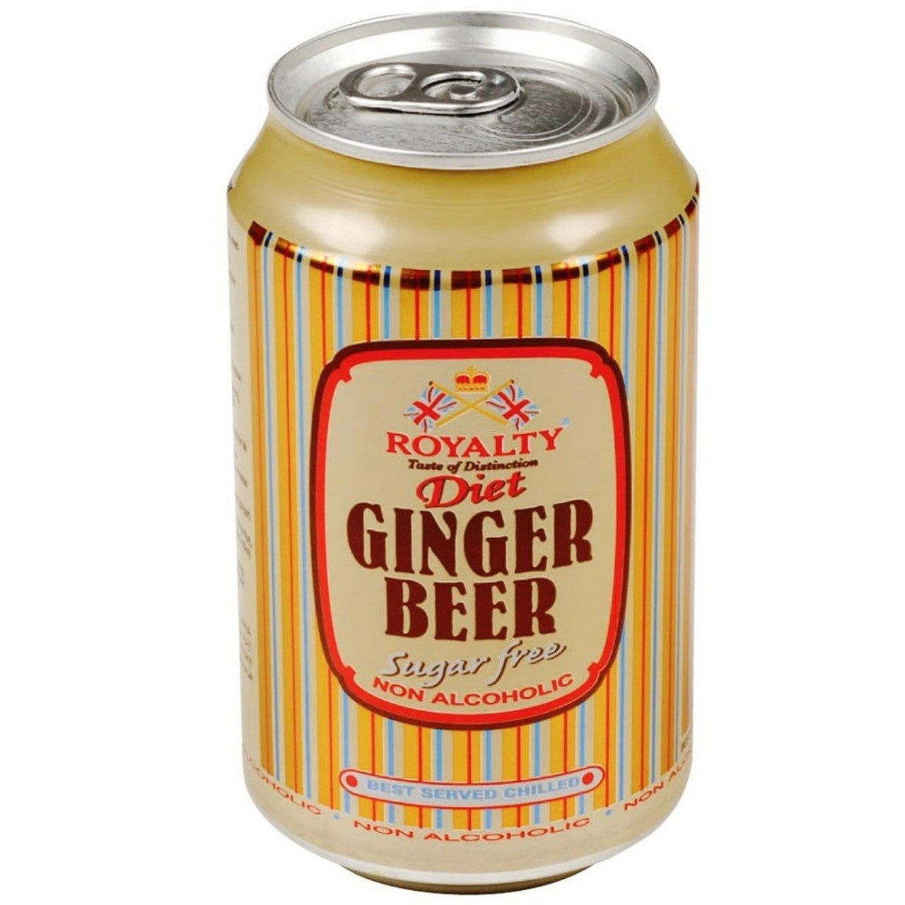 Royalty Diet Non Alcoholic Ginger Beer 330ml (Case of 24) - Three Lions Pantry