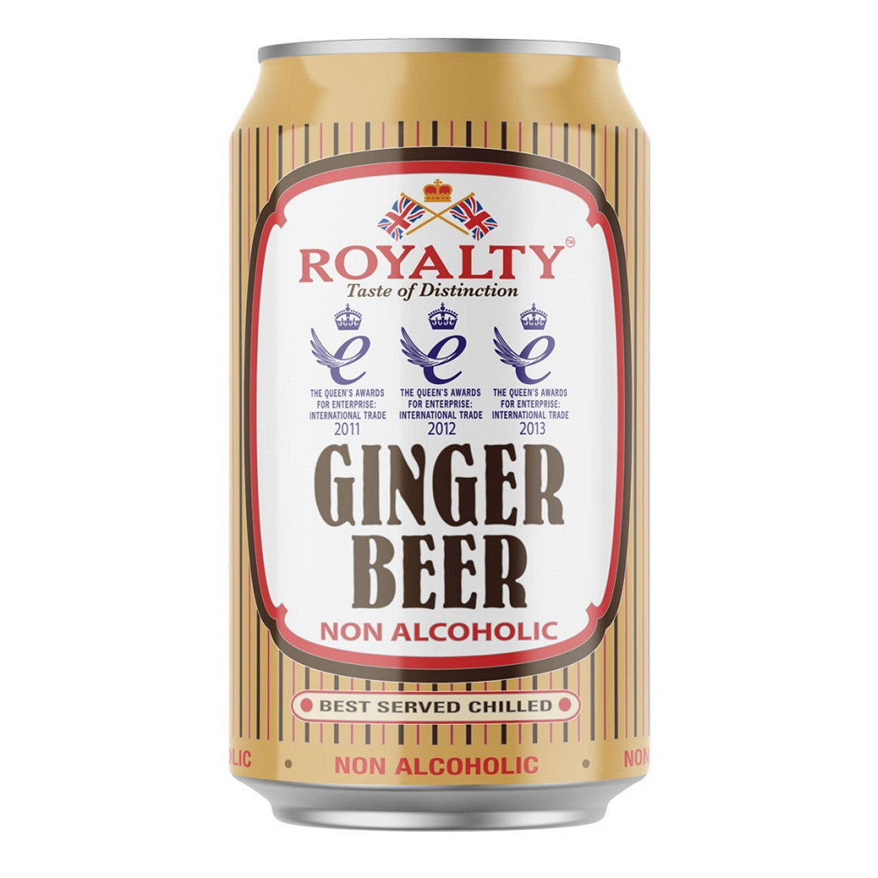 Royalty Non Alcoholic Ginger Beer 330ml (Case of 24) - Three Lions Pantry
