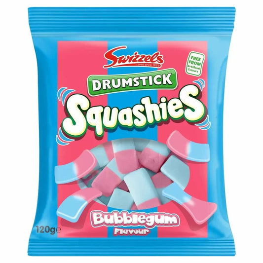 Swizzels Drumstick Squashies Bubblegum Flavour Sweets 120g (Case of 12) - Three Lions Pantry