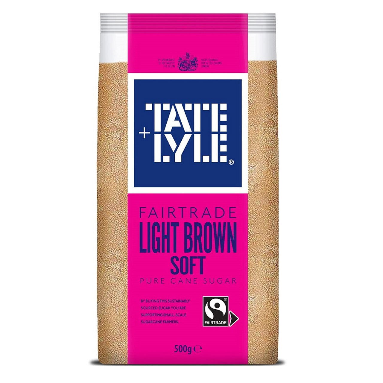 Tate & Lyle Fairtrade Light Brown Soft Pure Cane Sugar 500g  (Case of 10) - Three Lions Pantry