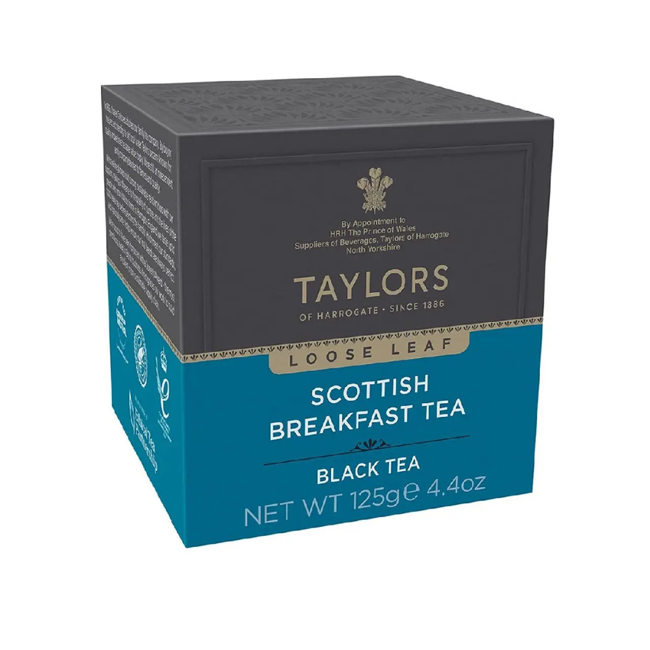 Taylors of Harrogate Scottish Breakfast Loose Leaf Tea 4.4oz Box (Case of 6) - Three Lions Pantry