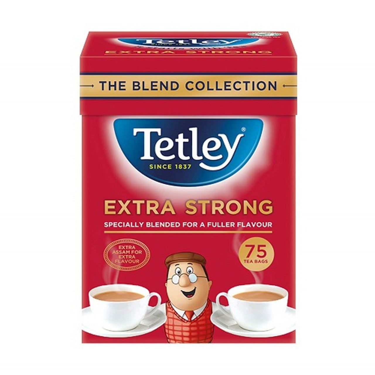 Tetley - Extra Strong Tea 75 Bags - 237g  (Case of 6) - Three Lions Pantry