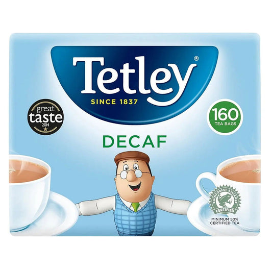 Tetley Decaffeinated Tea Bags 160pk (Case of 6) - Three Lions Pantry
