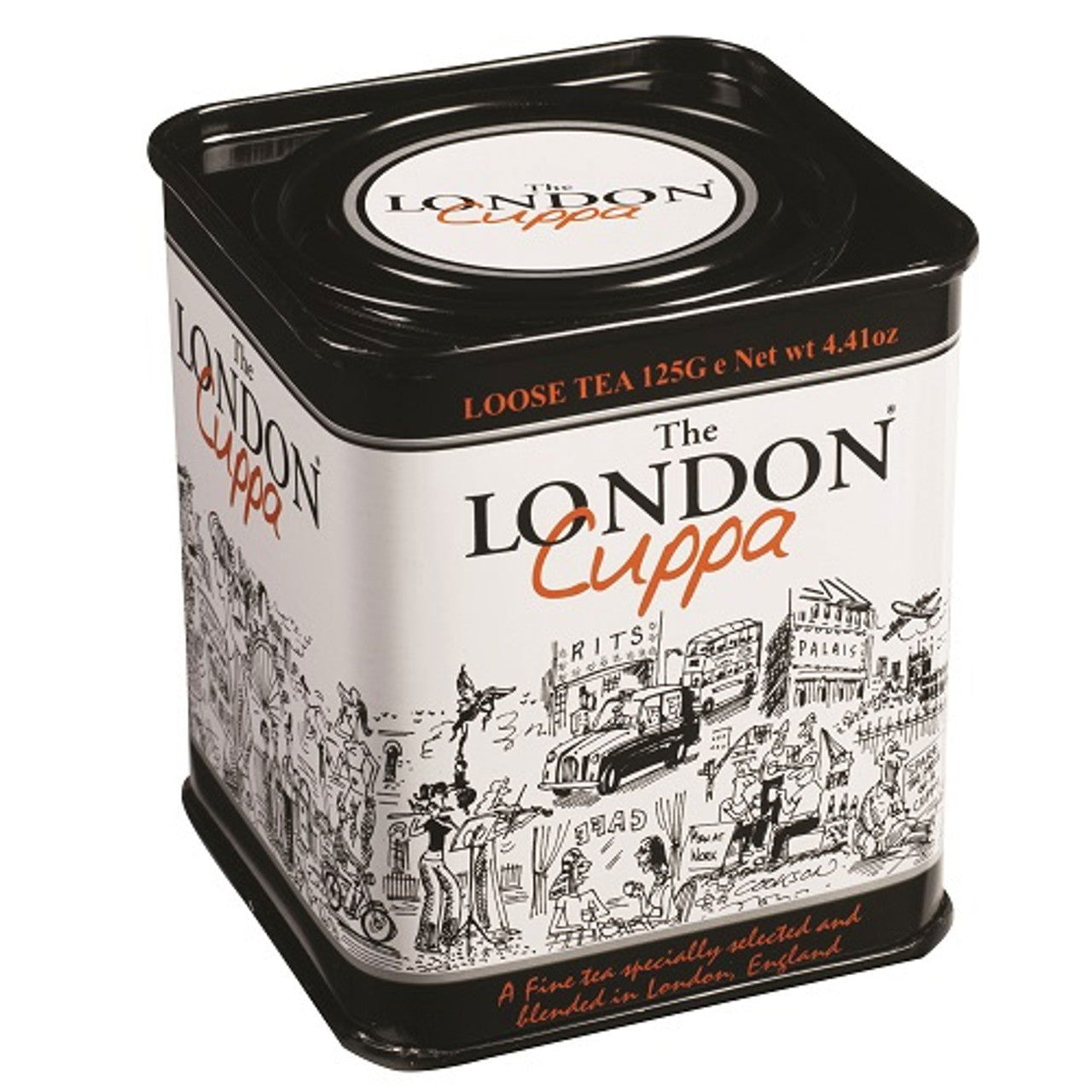The London Cuppa 125g loose Tea Tin  (Case of 24) - Three Lions Pantry