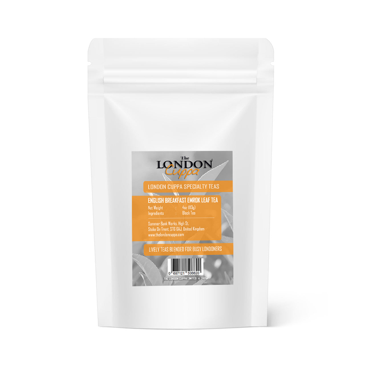 The London Cuppa English Breakfast Emrok Leaf Tea 4oz  (Case of 1) - Three Lions Pantry