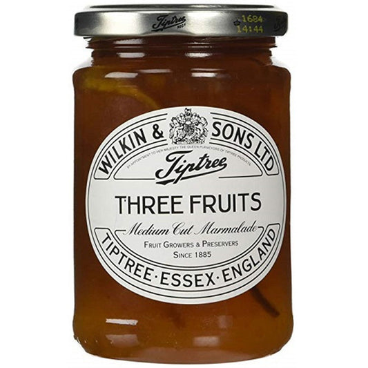 Tiptree Jams Three Fruits Marmalade 340g  (Case of 6) - Three Lions Pantry