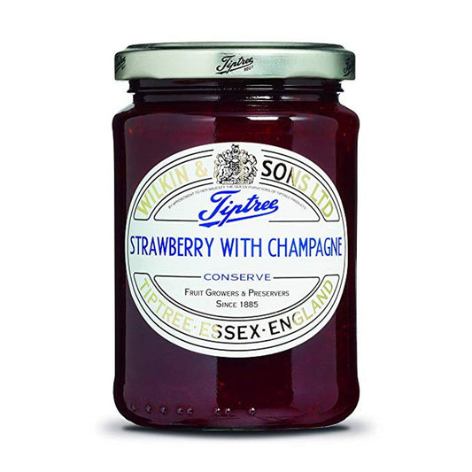 Tiptree Strawberry & Champagne Conserve 340g  (Case of 6) - Three Lions Pantry