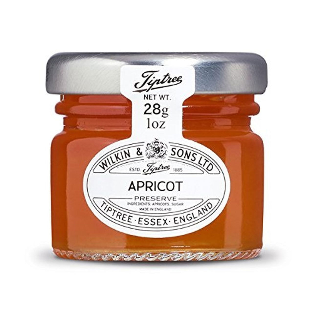 Tiptree mini apricot preserve 1oz  (Case of 72) - Three Lions Pantry