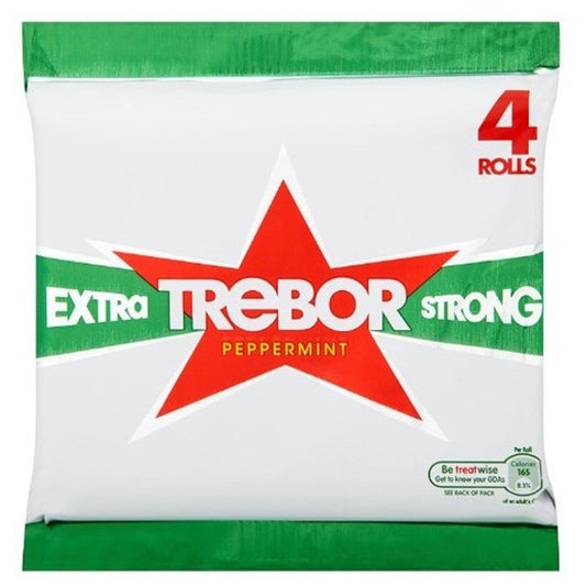 Trebor Extra Strong Roll 4pk  (Case of 12) - Three Lions Pantry