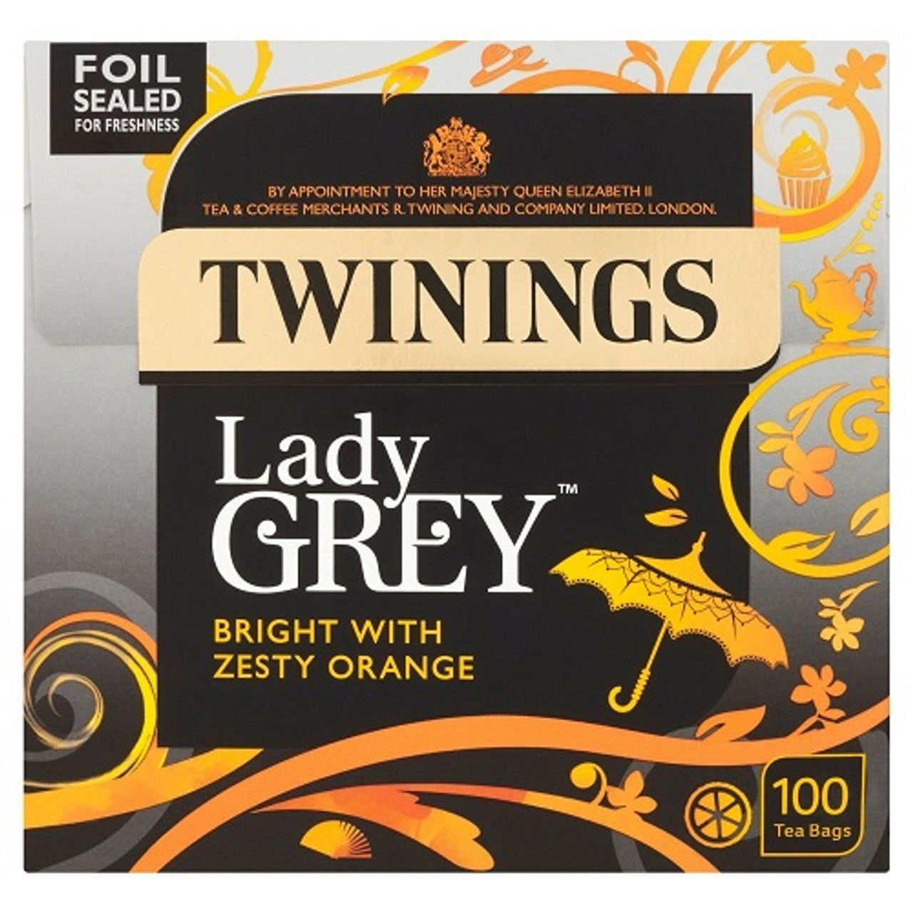 Twining Lady Grey 100 Tea bags  (Case of 4) - Three Lions Pantry