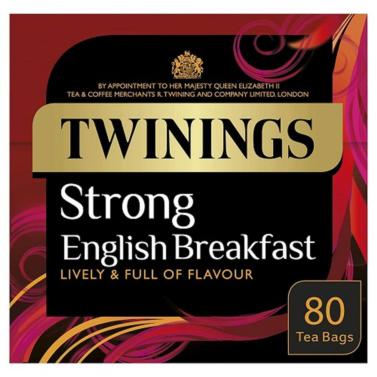 Twinings 1706 Strong Breakfast , Strong & Traditional Uk, 80 Tea Bags  (Case of 4) - Three Lions Pantry