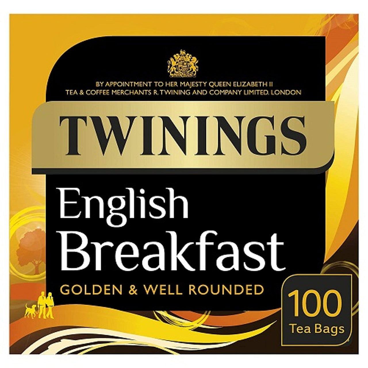 Twinings English Breakfast 100 Teabags 250G  (Case of 4) - Three Lions Pantry