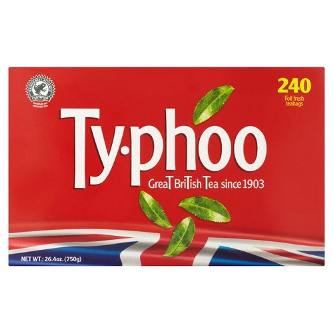 Typhoo 240 Bags  (Case of 8) - Three Lions Pantry