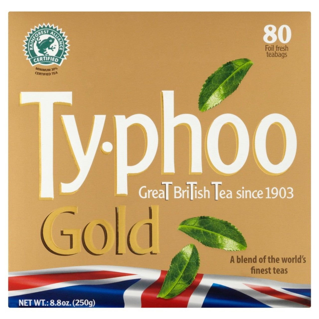 Typhoo Gold 80 bags  (Case of 12) - Three Lions Pantry