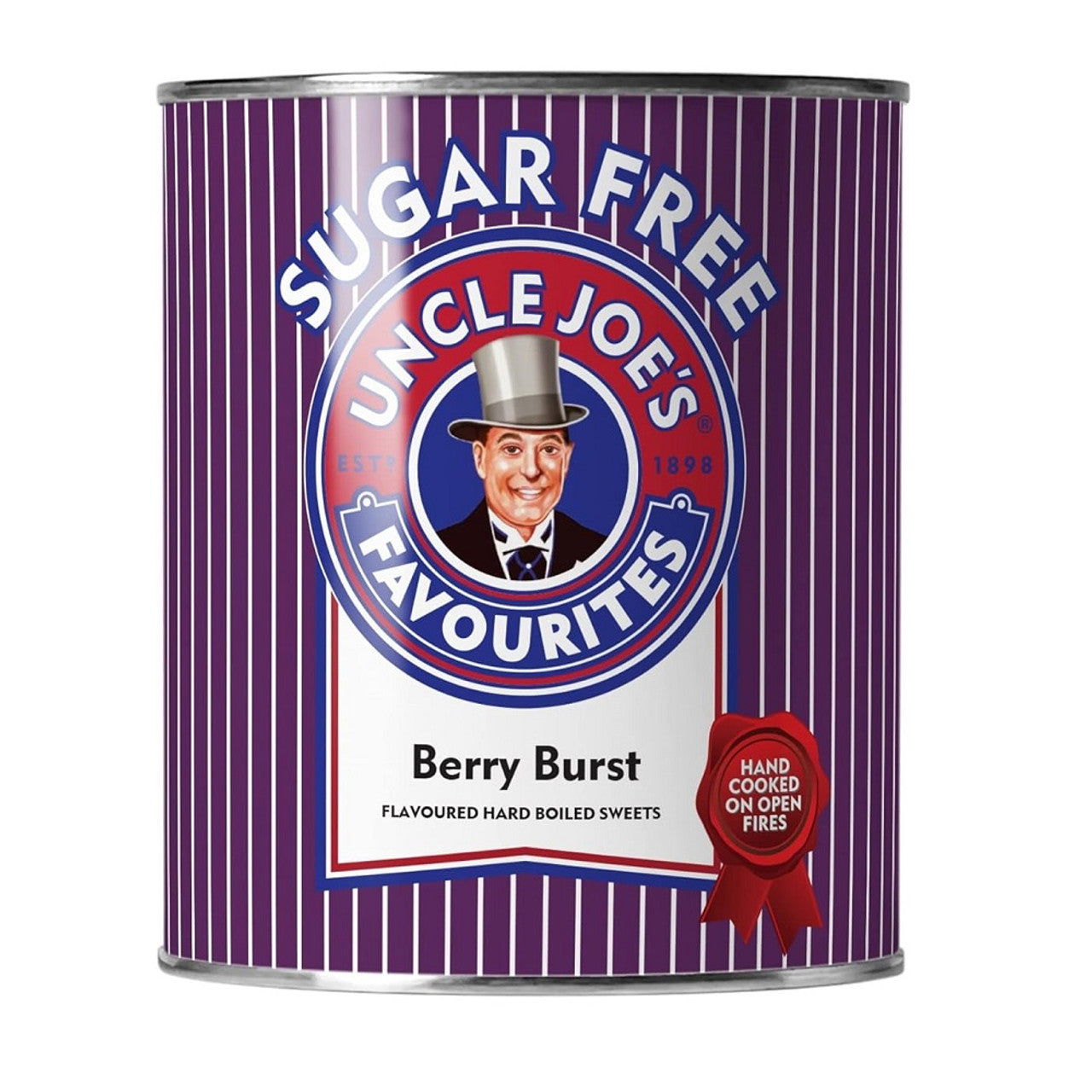 Uncle Joe's Suger Free Berry Burst 120g Tin (Case of 6) - Three Lions Pantry