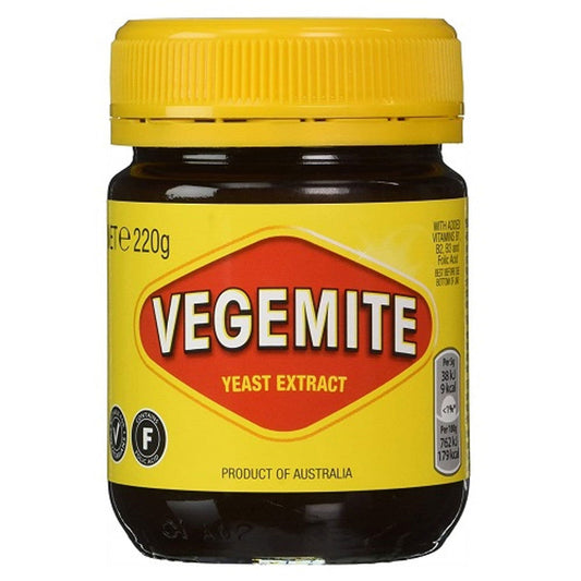 Vegemite Yeast Extract 220g  (Case of 12) - Three Lions Pantry