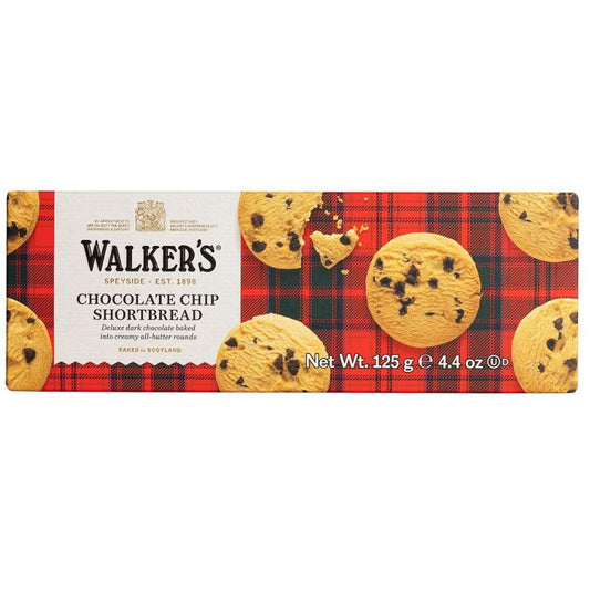 Walkers Classic Shortbread Chocolate Chip 4.4oz (Case of 12) - Three Lions Pantry