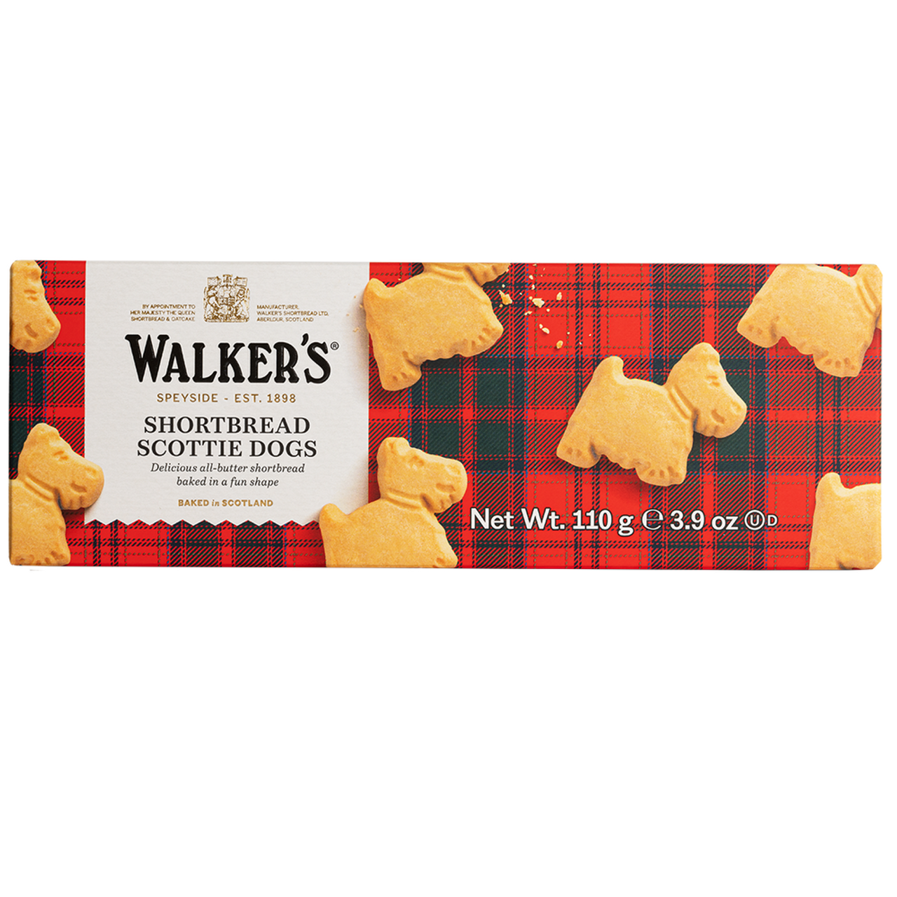 Walkers Classic Shortbread Scottie Dogs 3.9oz (Case of 12) - Three Lions Pantry
