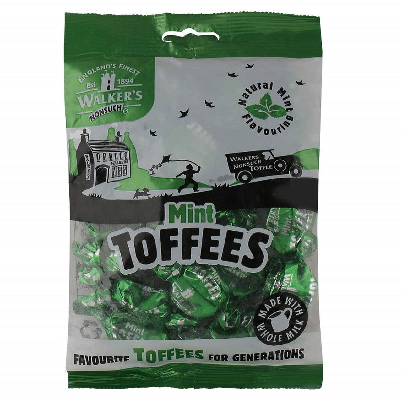 Walkers Mint Toffee 150g  (Case of 12) - Three Lions Pantry