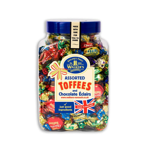 Walkers Nonsuch Assorted Toffees & Eclairs Bag 1.25kg (Case of 1) - Three Lions Pantry