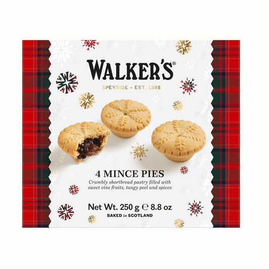 Walkers Shortbread Mince Pies 8.8oz (Case of 12) - Three Lions Pantry